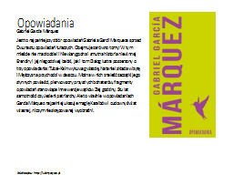 Opowiadania
