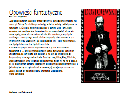 Opowieści fantastyczne