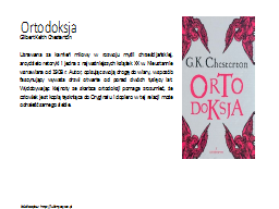 Ortodoksja