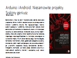 Arduino i Android. Niesamowite projekty. Szalony geniusz