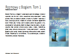 Rozmowy z Bogiem. Tom 1