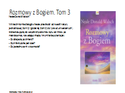 Rozmowy z Bogiem. Tom 3