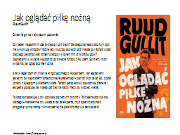 Jak oglądać piłkę nożną