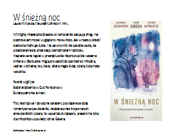 W śnieżną noc