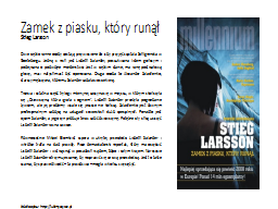 Zamek z piasku, który runął