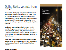 Delhi. Stolica ze złota i snu