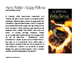 Harry Potter i Książę Półkrwi