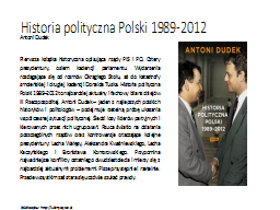 Historia polityczna Polski 1989-2012