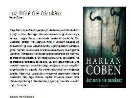 Już mnie nie oszukasz