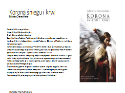 Korona śniegu i krwi