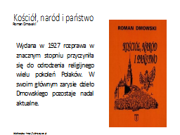 Kościół, naród i państwo