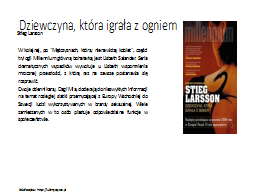 Dziewczyna, która igrała z ogniem